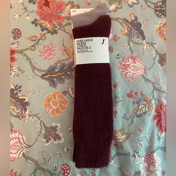 SOLD Mohair blend knee high socks - Picture 1 of 2